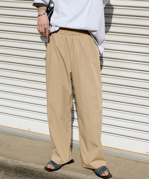 JOURNAL STANDARD(ジャーナルスタンダード)の「《追加3》【撥水/接触冷感/洗える/UVカット】リネンナイロンストレッチワイドパンツ(その他パンツ・レディース・ブラック/サックスブルー/ベージュ系その他/ブラウン・40/38/36/34)」の13枚目の写真