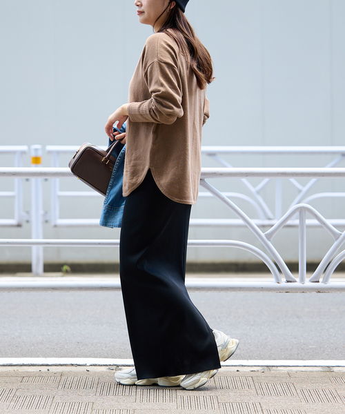 JOURNAL STANDARD（ジャーナルスタンダード）の「《WEB限定追加2》ハリヌキテレコロングスカート（スカート・レディース・チャコールグレー/ブラック・FREE）」の20枚目の写真