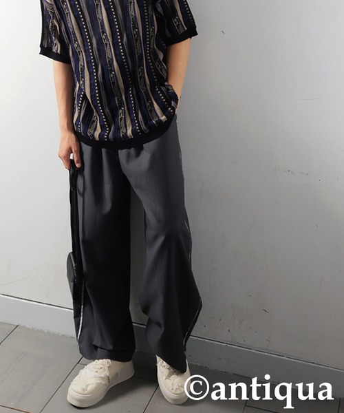 antiqua（アンティカ）の「ダメージデザインスニーカー（スニーカー・レディース・ブラック/ホワイト・S/L/M）」の6枚目の写真