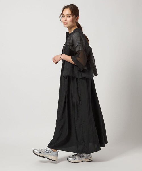 green label reraxing シアートップス×キャミソールワンピース シアー トップス × キャミソール 2WAY ワンピース