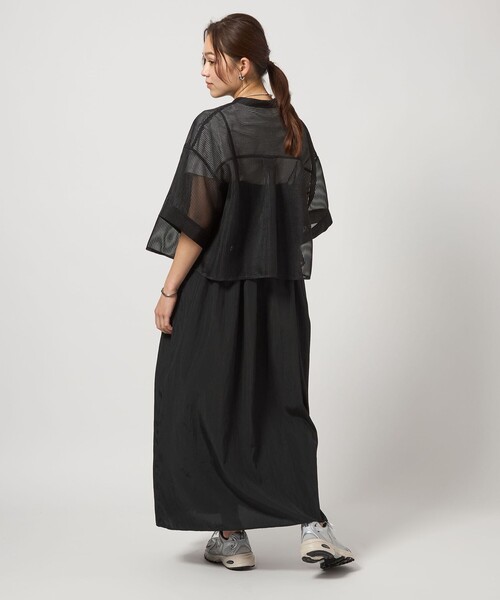 green label relaxing（グリーンレーベルリラクシング）の「［size SHORT/TALLあり］ベア キャミソール ワンピース -撥水-（ワンピース・レディース・ブラック/レッド・FREE/SHORT/TALL）」の15枚目の写真