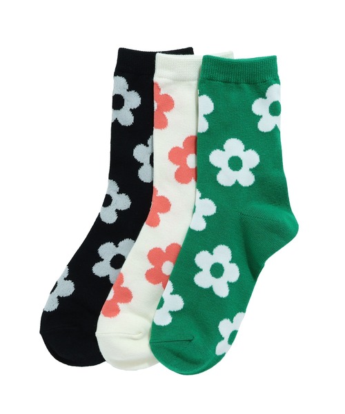 MAKE YOUR DAY（メイクユアデイ）の「MYDソックスセット（ソックス/靴下・キッズ・ライム/ピンク/ネイビー/レッド/ブルー/ブラック・18/15 /24/21）」の2枚目の写真