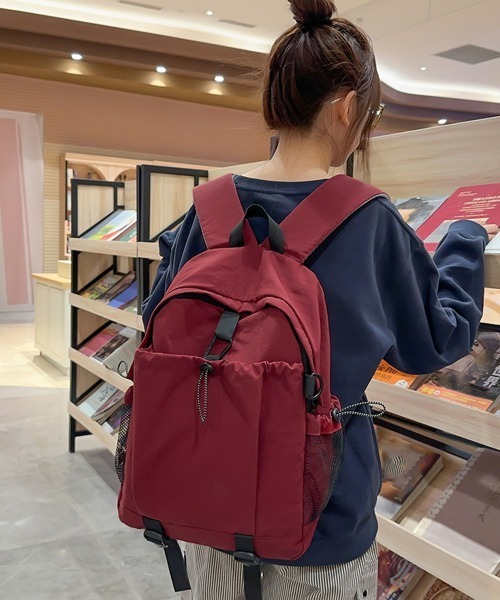 Miniministore(ミニミニストア)の「リュックサック 大容量A4 ユニセックス(バックパック/リュック・レディース・ブラック/オレンジ/ワインレッド/アイボリー・FREE)」の7枚目の写真