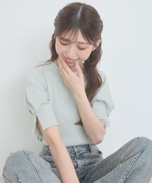 MAJESTIC LEGON | タックスリーブトップス(Tシャツ/カットソー)