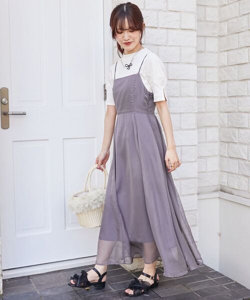 MAJESTIC LEGON(マジェスティックレゴン)の「【WEB限定アイテム/全13色でカラバリ豊富】タックスリーブトップス(Tシャツ/カットソー・レディース・ブラック/ブルー/アイボリー/ライトグリーン/ブラック系その他/ピンク/オフホワイト/ネイビー/イエロー/チャコールグレー/ボルドー/ブラウン/ラベンダー・MEDIUM)」の21枚目の写真