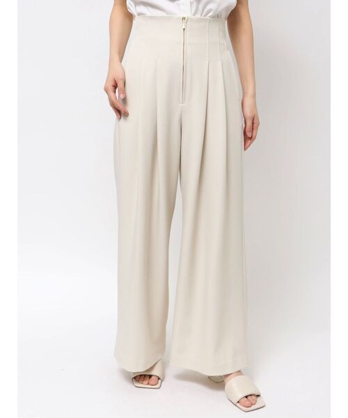 LAGUNAMOON（ラグナムーン）の「2タックライトワイドパンツ（その他パンツ・レディース・モカ/アイボリー・MEDIUM/SMALL）」の14枚目の写真