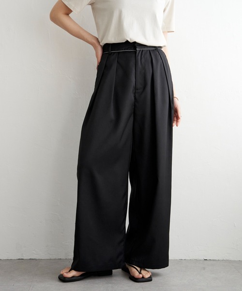 SENSE OF PLACE ウエストタックサロペットパンツ SENSE OF PLACE｜ウエストタックサロペットパンツ | Rakuten