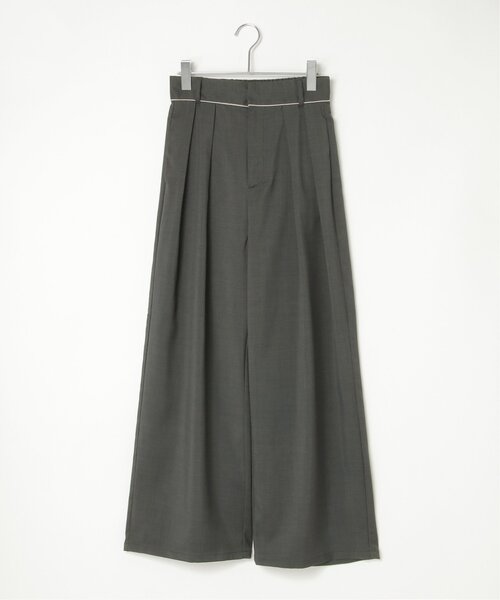 notch.（ノッチ）の「【セットアップ対応】set upヘザーエステルツイルタックパンツ（その他パンツ・レディース・チャコール/ブラック・M）」の14枚目の写真