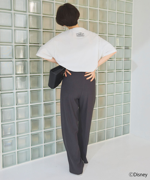 Disney（ディズニー）の「【Disney/ディズニー】わんわん物語レディ＆トランプ半袖プリントTシャツ/LADY and the TRAMP（Tシャツ/カットソー・レディース・グレー/オフホワイト・M/L/LL）」の15枚目の写真