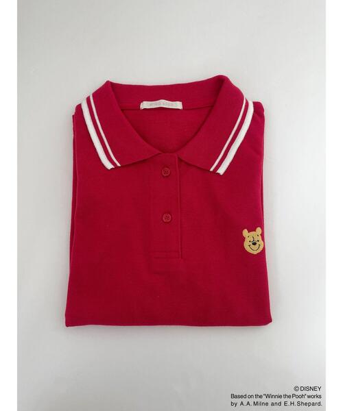 ehka sopo(エヘカソポ)の「【Disney】プーさん/ポロシャツ(Tシャツ/カットソー・レディース・レッド/ネイビー/オフホワイト・F)」の15枚目の写真