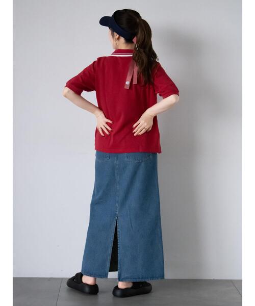 ehka sopo(エヘカソポ)の「【Disney】プーさん/ポロシャツ(Tシャツ/カットソー・レディース・レッド/ネイビー/オフホワイト・F)」の22枚目の写真