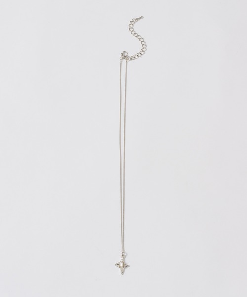 GIUNON（ジウノン）の「hand formed diamond necklace / ハンドフォームダイヤモンドネックレス（ネックレス・レディース・シルバー・FREE）」の3枚目の写真