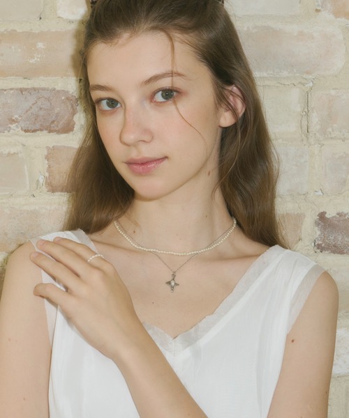 GIUNON（ジウノン）の「hand formed diamond necklace / ハンドフォームダイヤモンドネックレス（ネックレス・レディース・シルバー・FREE）」の11枚目の写真