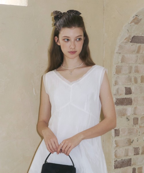 GIUNON（ジウノン）の「hand formed diamond necklace / ハンドフォームダイヤモンドネックレス（ネックレス・レディース・シルバー・FREE）」の9枚目の写真