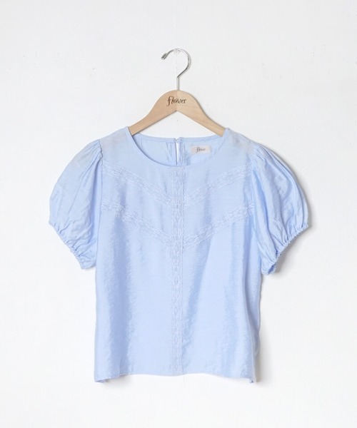 flower（フラワー）の「レースパフブラウス（シャツ/ブラウス・レディース・アイボリー/ブルー・FREE）」の15枚目の写真