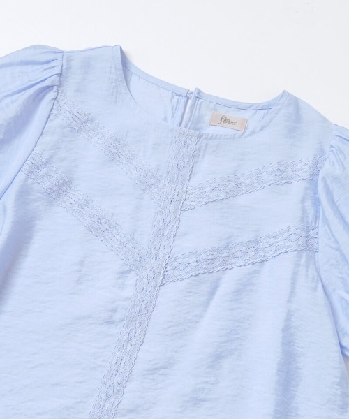 flower（フラワー）の「レースパフブラウス（シャツ/ブラウス・レディース・アイボリー/ブルー・FREE）」の20枚目の写真