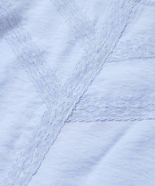 flower（フラワー）の「レースパフブラウス（シャツ/ブラウス・レディース・アイボリー/ブルー・FREE）」の21枚目の写真