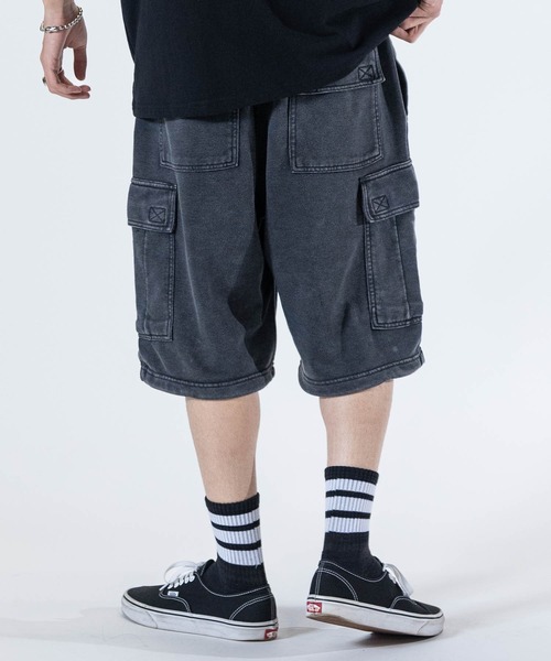 JOHN'S CLOSET（ジョンズクローゼット）の「【13】ケミカルウォッシュ スウェットワイド カーゴショーツ（その他パンツ・メンズ・チャコールグレー/カーキ・MEDIUM/LARGE）」の9枚目の写真