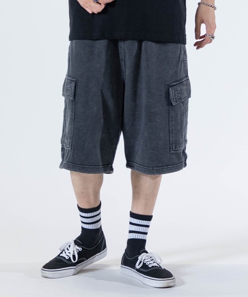 JOHN'S CLOSET（ジョンズクローゼット）の「【13】ケミカルウォッシュ スウェットワイド カーゴショーツ（その他パンツ・メンズ・チャコールグレー/カーキ・MEDIUM/LARGE）」の7枚目の写真