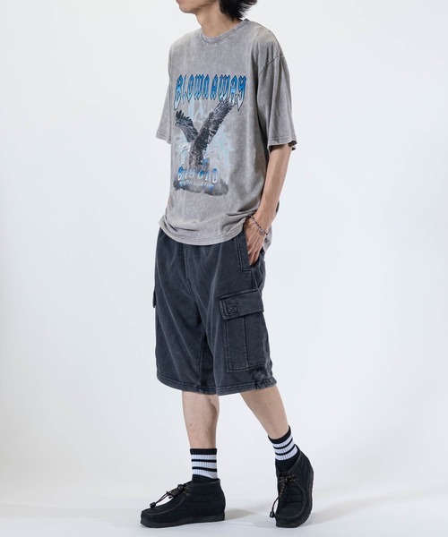 JOHN'S CLOSET（ジョンズクローゼット）の「【13】ケミカルウォッシュ スウェットワイド カーゴショーツ（その他パンツ・メンズ・チャコールグレー/カーキ・MEDIUM/LARGE）」の15枚目の写真