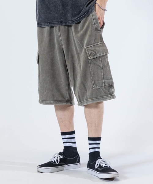 JOHN'S CLOSET（ジョンズクローゼット）の「【13】ケミカルウォッシュ スウェットワイド カーゴショーツ（その他パンツ・メンズ・チャコールグレー/カーキ・MEDIUM/LARGE）」の20枚目の写真