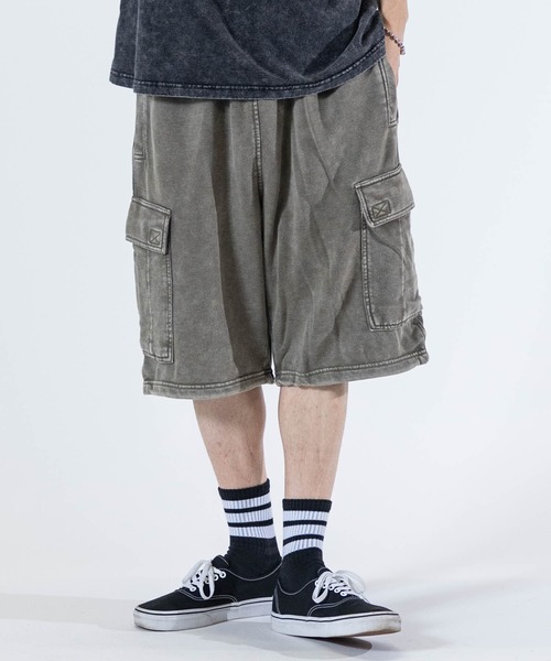 JOHN'S CLOSET（ジョンズクローゼット）の「【13】ケミカルウォッシュ スウェットワイド カーゴショーツ（その他パンツ・メンズ・チャコールグレー/カーキ・MEDIUM/LARGE）」の17枚目の写真