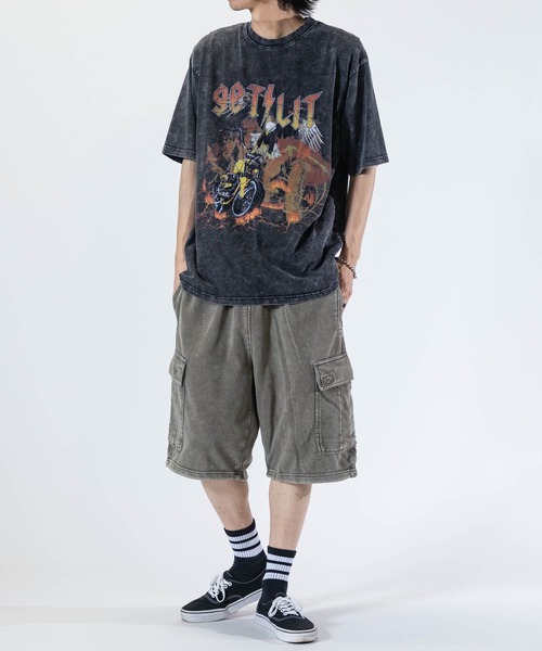 JOHN'S CLOSET（ジョンズクローゼット）の「【13】ケミカルウォッシュ スウェットワイド カーゴショーツ（その他パンツ・メンズ・チャコールグレー/カーキ・MEDIUM/LARGE）」の21枚目の写真