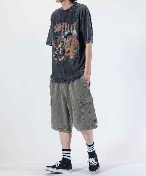 JOHN'S CLOSET（ジョンズクローゼット）の「【13】ケミカルウォッシュ スウェットワイド カーゴショーツ（その他パンツ・メンズ・チャコールグレー/カーキ・MEDIUM/LARGE）」の22枚目の写真