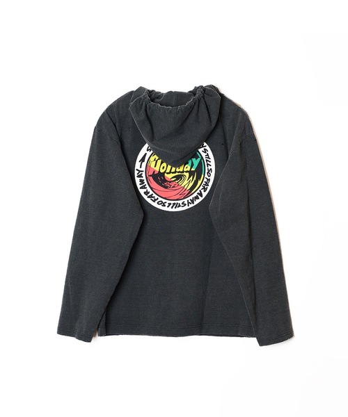 セール】SUPER FINE DRY DAMAGE L/S HOODIE (RASTER CIRCLE) スーパー 
