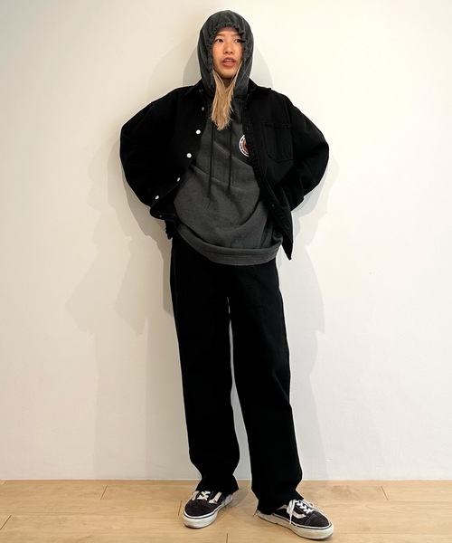 HOLIDAY（ホリデイ）の「SUPER FINE DRY DAMAGE L/S HOODIE (RASTER CIRCLE) スーパーファインドライダメージロングスリーブフーディー (ラスタサークル)（パーカー・レディース・ブラック/シルバーグレー/ホワイト・ONE SIZE）」の12枚目の写真