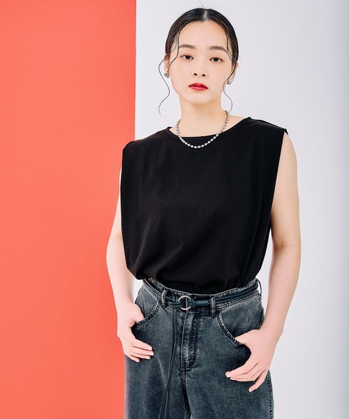 セール】ボックスタックノースリーブ 290766（Tシャツ