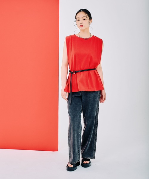 りんさま専用　確認 セール】ボックスタックノースリーブ 290766（Tシャツ/カットソー