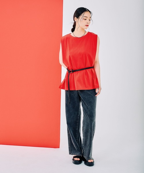 セール】ボックスタックノースリーブ 290766（Tシャツ/カットソー