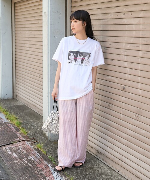 セール】箔フォト WOMAN Tシャツ/フォトプリントTシャツ（T