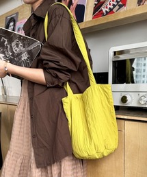 ロングショルダー紐布トートバッグ