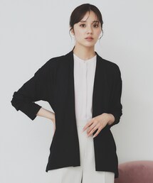 index | シアージャージミドル丈カーディガン【接触冷感/UVケア/洗濯機洗い可】(カーディガン/ボレロ)