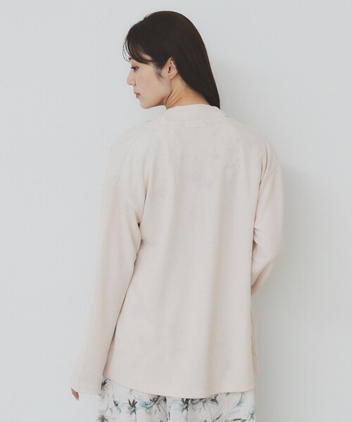 index(インデックス)の「シアージャージミドル丈カーディガン【接触冷感/UVケア/洗濯機洗い可】(カーディガン/ボレロ・レディース・ブラック/ナチュラル/グレー・00)」の16枚目の写真