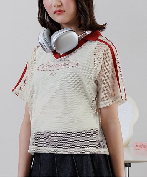 algy(アルジー)の「【接触冷感】タンク&メッシュトップスセット(その他トップス・キッズ・ブラック/アイボリー/サックスブルー・XX-SMALL/X-SMALL/MEDIUM/SMALL)」の1枚目の写真