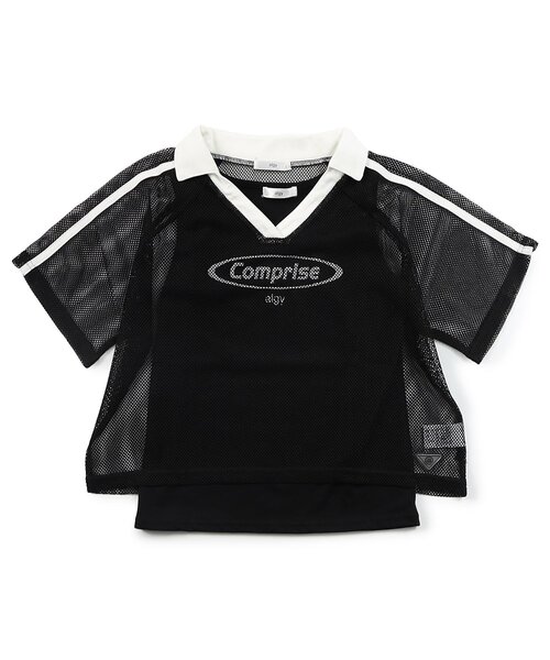 algy(アルジー)の「【接触冷感】タンク&メッシュトップスセット(その他トップス・キッズ・ブラック/アイボリー/サックスブルー・XX-SMALL/X-SMALL/MEDIUM/SMALL)」の2枚目の写真