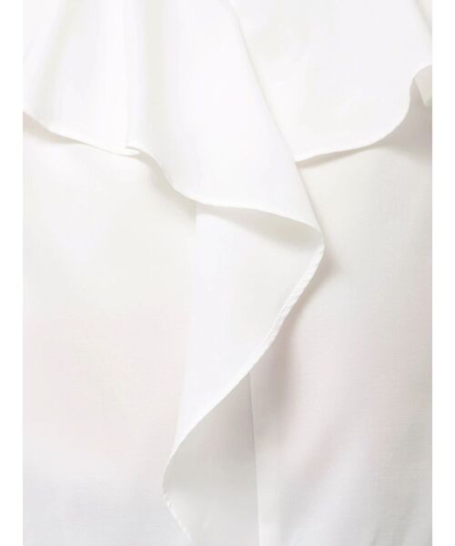 TONAL（トーナル）の「アシメフリルハイネックブラウス（シャツ/ブラウス・レディース・アイボリー/オフホワイト/ブルー・MEDIUM）」の22枚目の写真