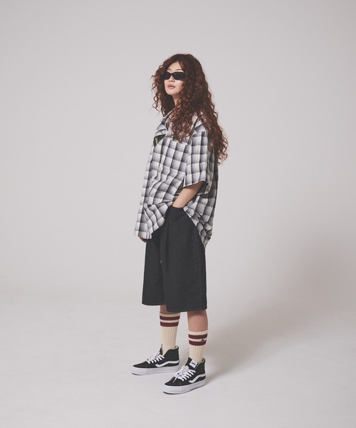 FIRST DOWN（ファーストダウン）の「マドラスチェック ショートスリーブ  シャツ（シャツ/ブラウス・メンズ・ブラック系/ブラウン系・M/L/XL）」の7枚目の写真