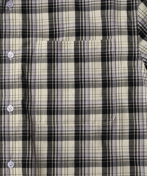 FIRST DOWN（ファーストダウン）の「マドラスチェック ショートスリーブ  シャツ（シャツ/ブラウス・メンズ・ブラック系/ブラウン系・M/L/XL）」の17枚目の写真