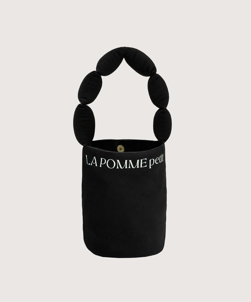 LA POMME petit(ラポミ・プチ)の「LA POMME petit Puffy Strap Bucket Bag(ハンドバッグ・レディース・ブルー/ブラック/レッド・FREE)」の1枚目の写真