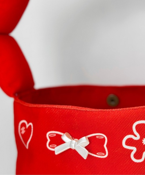 LA POMME petit(ラポミ・プチ)の「LA POMME petit Puffy Strap Bucket Bag(ハンドバッグ・レディース・ブルー/ブラック/レッド・FREE)」の9枚目の写真