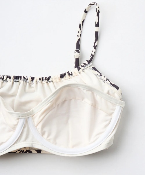 BILLABONG（ビラボン）の「BILLABONG レディース INNER WIRE CUP BRALETTE BIKINI 水着 【2025年夏モデル】/ビラボン総柄ビキニ(水着)（水着・レディース・ホワイト×ブラック/マルチ/スカイブルー・MEDIUM/LARGE）」の12枚目の写真