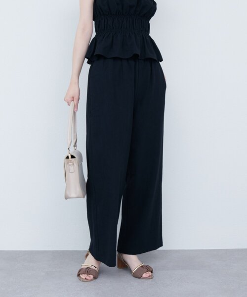 natural couture（ナチュラルクチュール）の「【WEB限定】シャーリングキャミパンツセット（その他パンツ・レディース・ブラウン/レンガ/ライトベージュ/ブラック・FREE）」の10枚目の写真