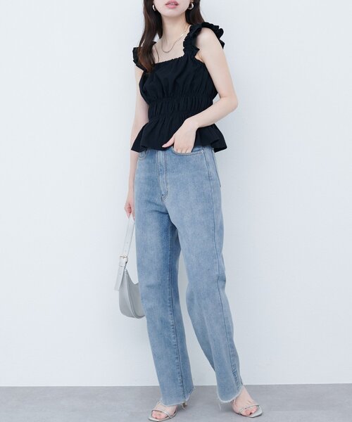 natural couture（ナチュラルクチュール）の「【WEB限定】シャーリングキャミパンツセット（その他パンツ・レディース・ブラウン/レンガ/ライトベージュ/ブラック・FREE）」の13枚目の写真