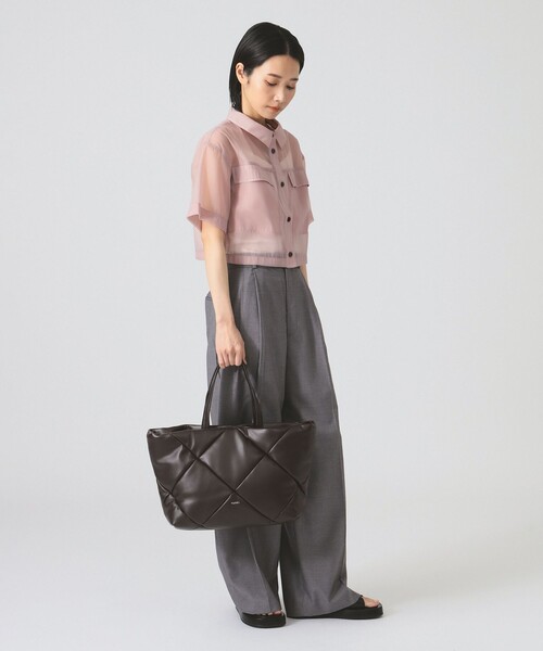 YAHKI（ヤーキ）の「YAHKI / YH-747 TOTE BAG（トートバッグ・レディース・ダークブラウン/ブラック・ONE SIZE）」の4枚目の写真