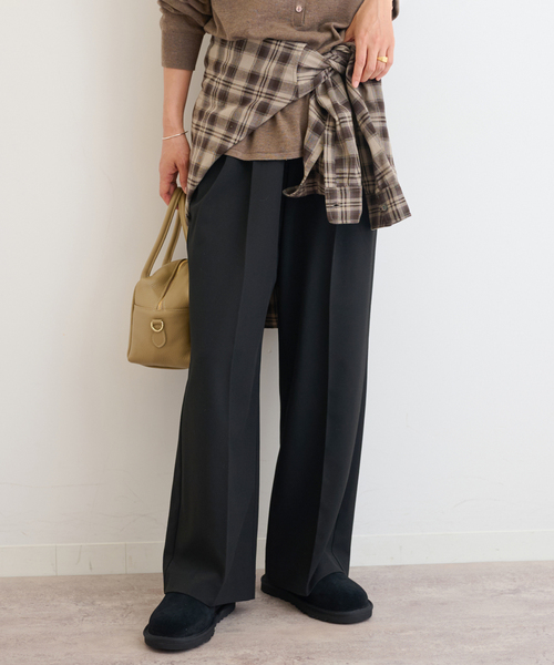 追加/一部WEB限定/新色》スムースフレアタックパンツ