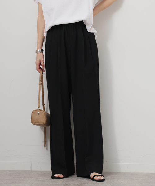 JOURNAL STANDARD relume(ジャーナルスタンダード レリューム)の「《追加/一部WEB限定/新色》スムースフレアタックパンツ(スラックス・レディース・チャコールグレー/ネイビー/ブラック・36/38)」の11枚目の写真